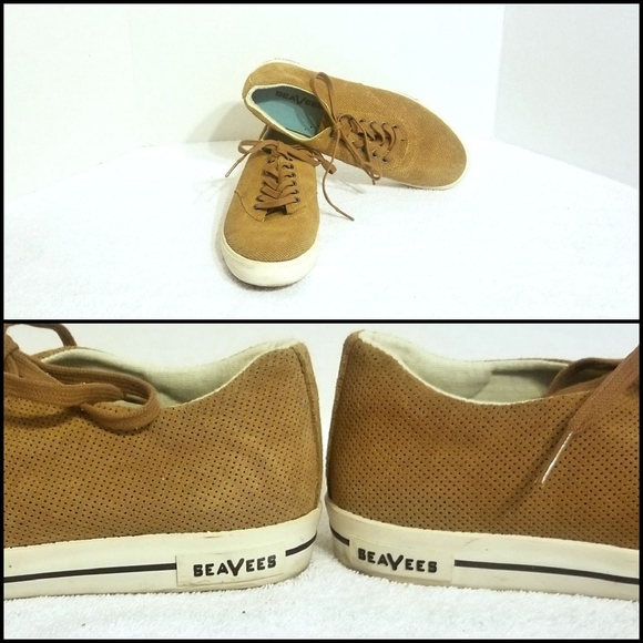 SeaVees Hermosa Plimsoll Varsity Golden Brown SZ 9 - Picture 4 of 7